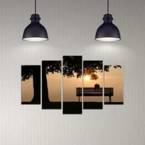 5DMDF-55 Multicolor Decorative MDF Painting (5 Pieces)