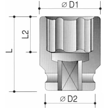 Kennedy - 23MM Impact Socket 1/2' Sq Dr