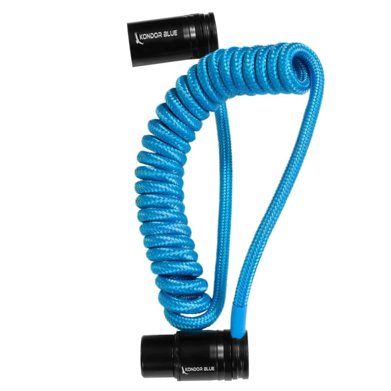 Kondor Blue 12-24 Coiled Low Profile Right XLR Cable