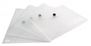 Q Connect Doc Folder Plastic A5 Clr Clr - 12 Pack