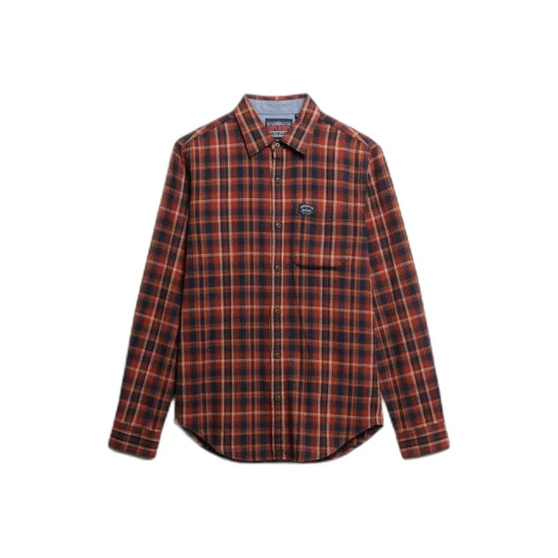 Superdry Checked Shirt Red Men L;M