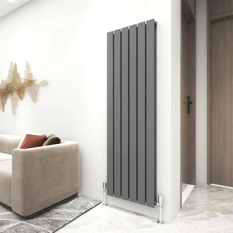 MCC Direct Designer Flat Panel Double Radiator 1600x408 Anthracite Grey