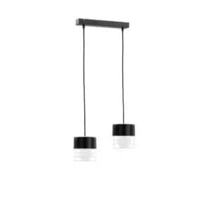 Mao Bar Pendant Ceiling Light Black, 50cm, 2x E27