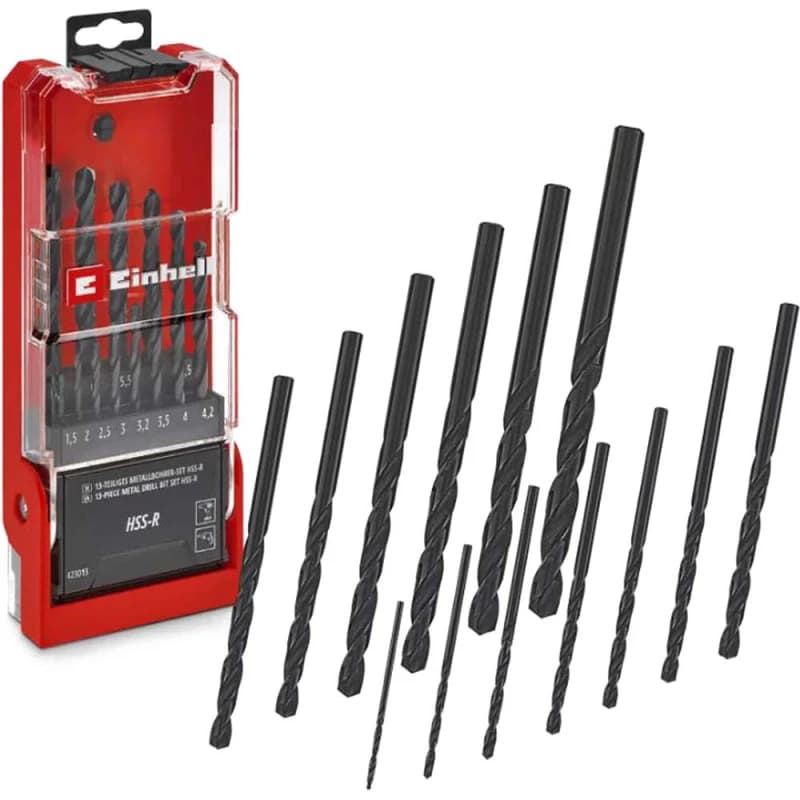 Einhell 13 Piece HSS-R Drill Bit Set 49423013
