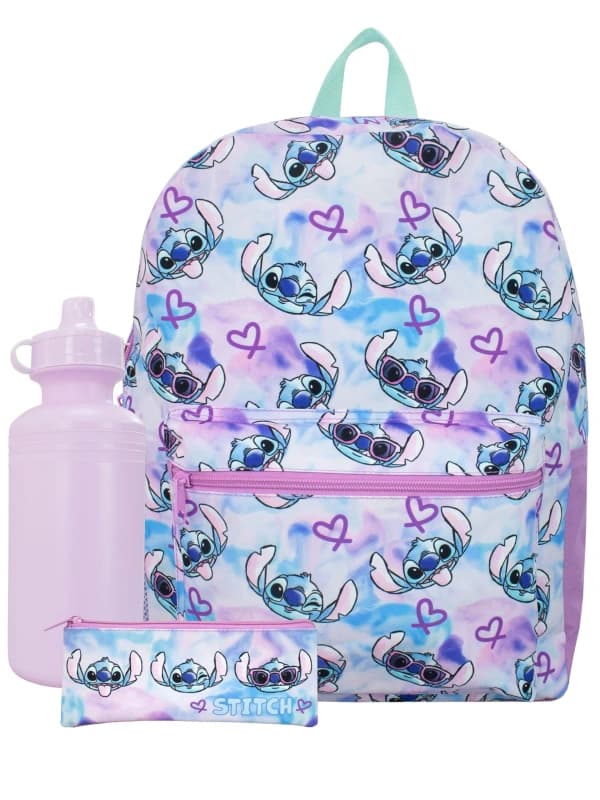 Disney Lilo and Stitch 3 Piece Backpack Set Multi