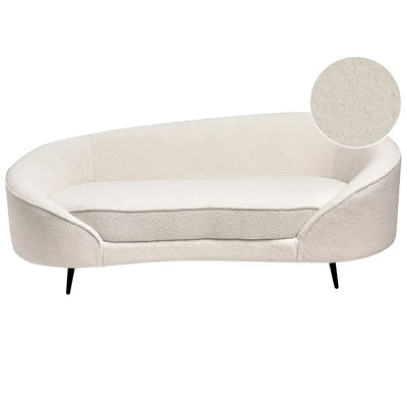 Beliani Sofa 2 Seater Savar Boucle White