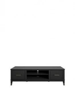 Cosmoliving Westerleigh TV Stand - Black/Gold - Fits Up To 65 Inch