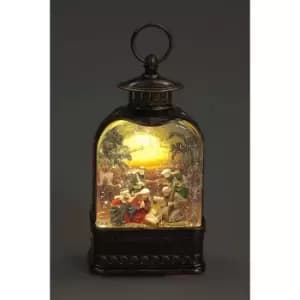 LED Water Lantern with Nativity Scene