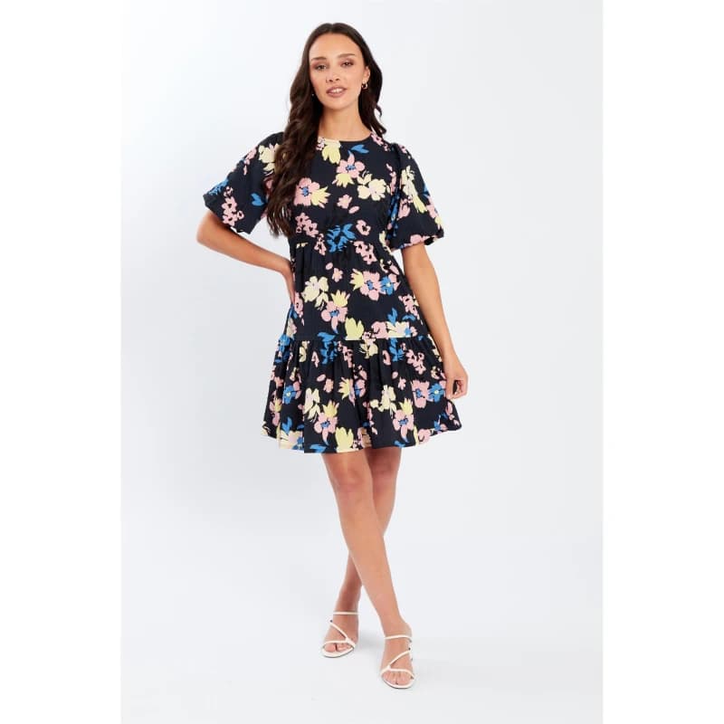 Be You Tie Back Mini Dress - Blue Blue 8