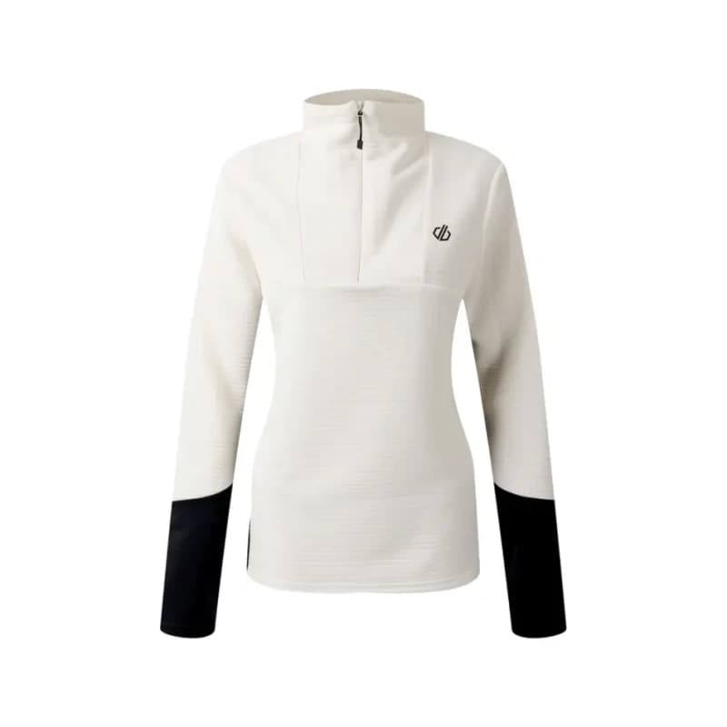 Womens 1/4 zip base layer Dare 2B Iced Core Stretch Blanc Female 48