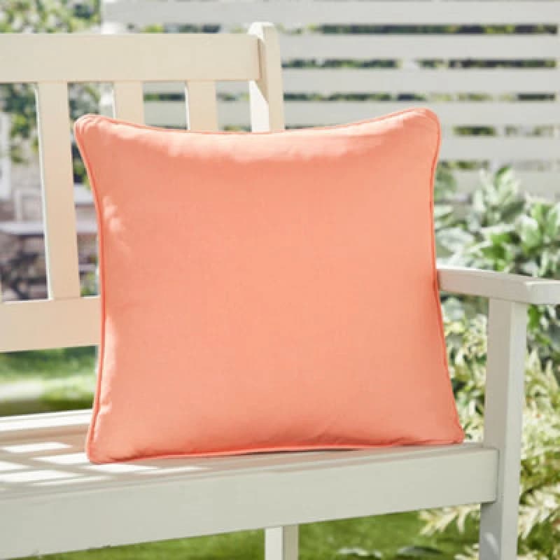 Fusion 'Plain Dye' Water & UV Resistant Filled Cushion Orange