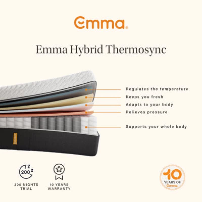 Emma Sleep Emma Hybrid Thermosync Mattress - Double