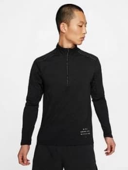 Nike Run Division Element Half Zip Top - Black