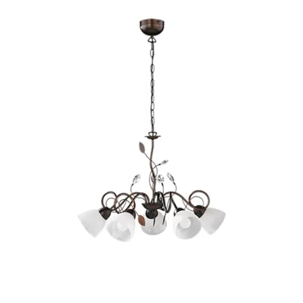 Traditio Authentic 5 Light Multi Arm Pendant Ceiling Light Antique rust