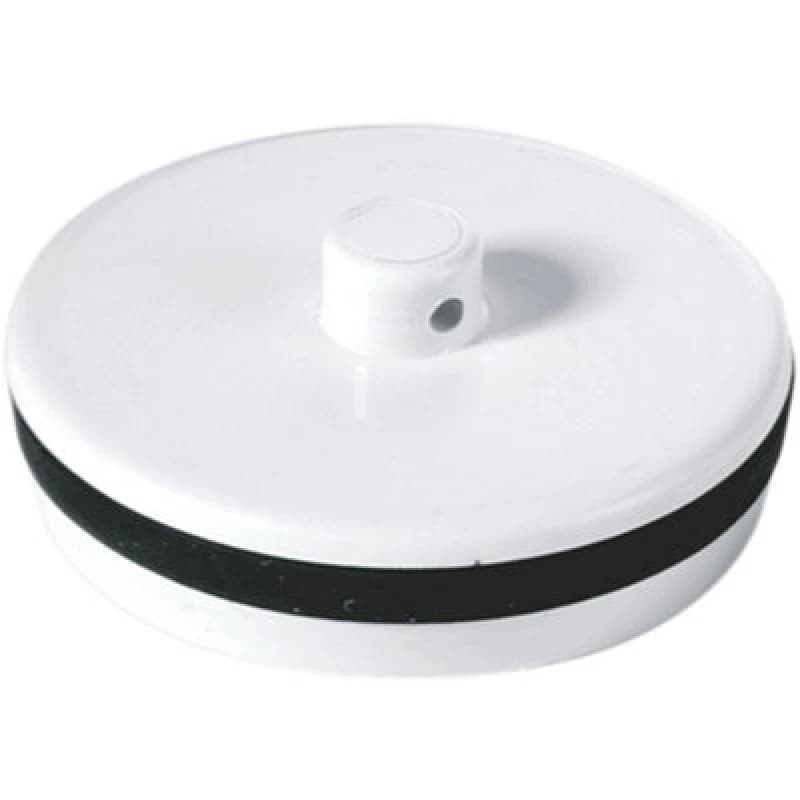 McAlpine WP2 13/4" White Plastic Plug with Rubber Seal White unisex