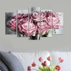 5PMDF-41 Multicolor Decorative MDF Painting (5 Pieces)