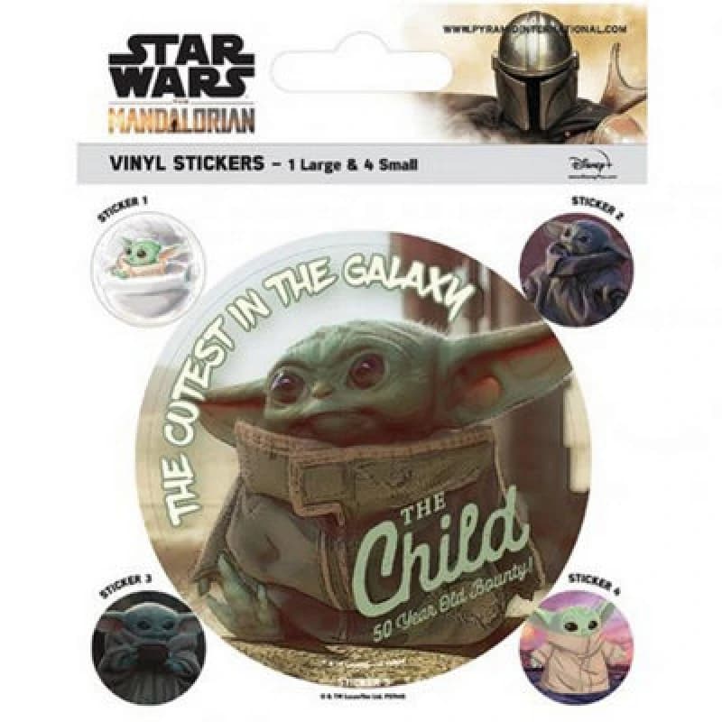 Star Wars The Mandalorian Stickers Set Multi unisex