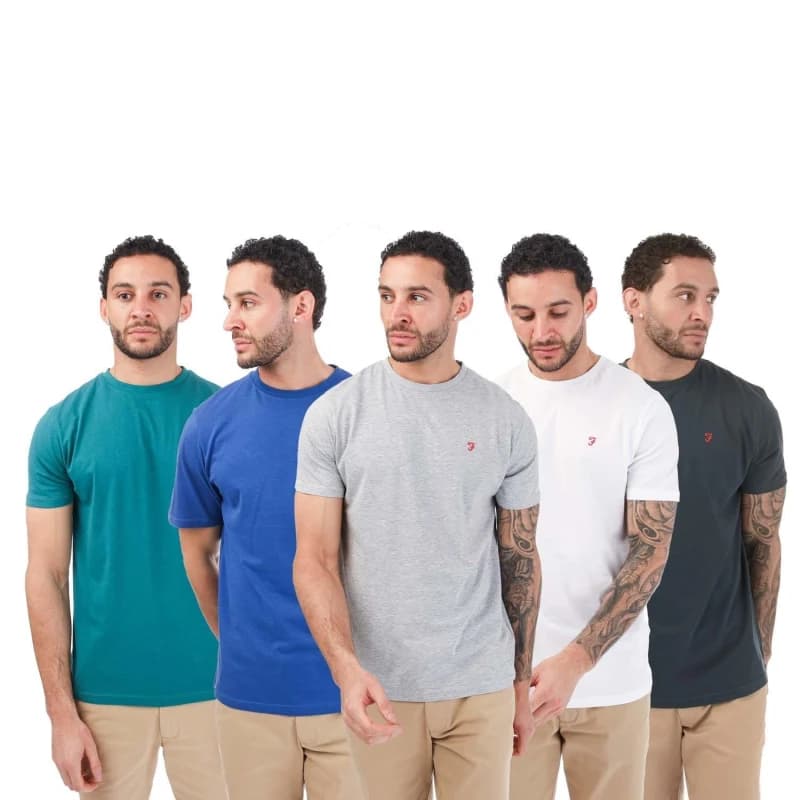 Farah Relba 5 Pack T-Shirts - Multi Multi S