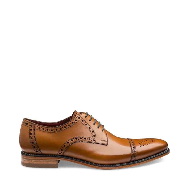 Loake Foley Derby Shoes - Brown Brown 7