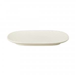 Impression Cream Spiral Medium Oblong Platter
