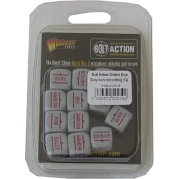 BA Order Dice - Grey with Red