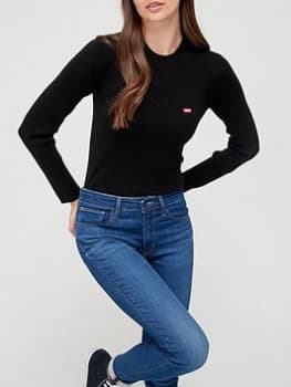 Levis Crew Neck Rib Sweater - Black