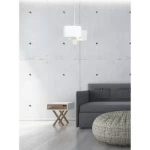 Koma White Slim Pendant Ceiling Light 1x E27