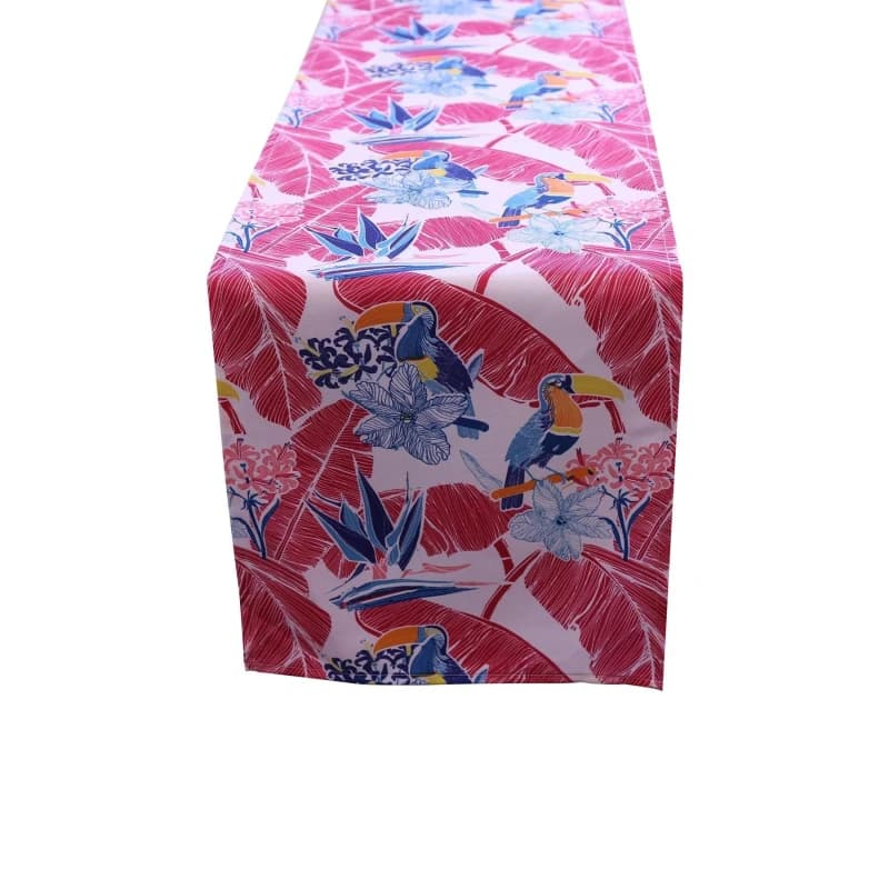 Parrot Water Resistant Outdoor Runner Pink