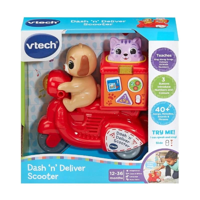 Vtech Dash 'N' Deliver Interactive Scooter Vehicle Multicolor Unisex