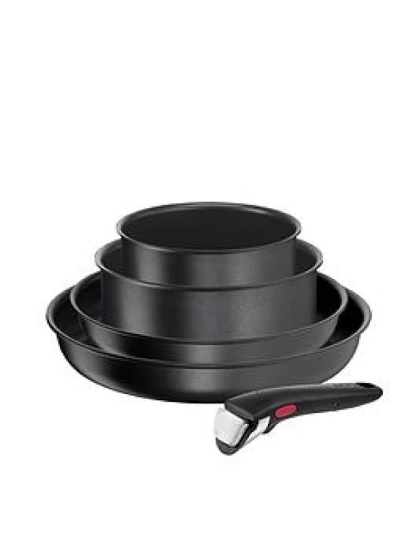 Tefal Ingenio Daily Chef 5 Piece Induction Pan Set, Black L7629102
