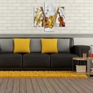 3MDF-032 Multicolor Decorative MDF Painting (3 Pieces)
