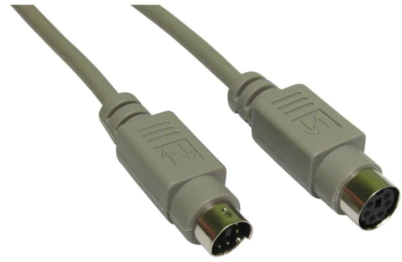 Cables Direct Cables Direct EX-102 PS/2 cable 2m 6-p Mini-DIN Grey EX-102