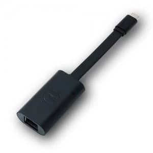DELL 470-ABND cable interface/gender adapter Gigabit Ethernet USB Type-C Black