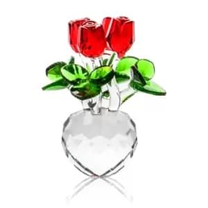 Crystal Roses Ornament M&W
