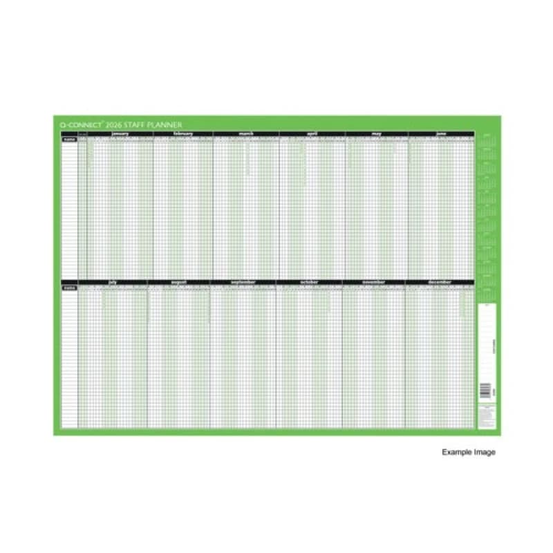 Q-Connect Staff Planner Unmounted 2026 KFSPU26