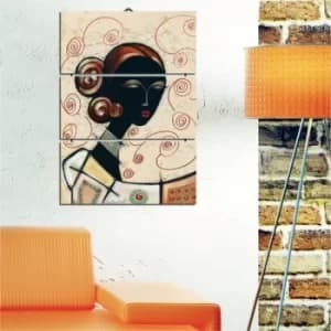 B8 Multicolor Decorative MDF Painting (3 Pieces)