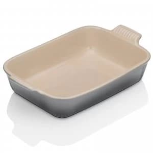 Le Creuset Stoneware Medium Heritage Rectangular Roasting Dish - 26cm - Flint