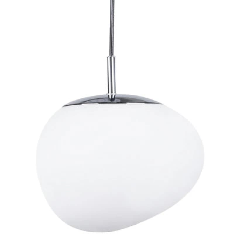 Beliani Pendant Lamp Liffel Glass White