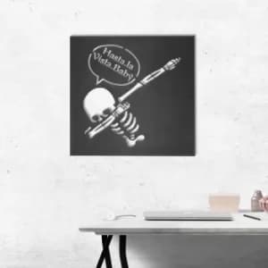 Skeleton 2 Black Decorative Metal Wall Accessory