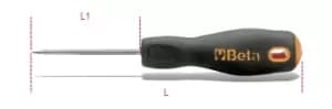 Beta Tools 1687D Engineer's Precision Scriber Straight Tip L1: 80mm 016870110