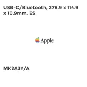 USB-C/Bluetooth, 278.9 x 114.9 x 10.9mm, ES