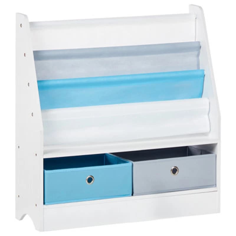 Beliani 3 Tier Bookcase Tumby 74cm White