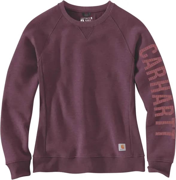 Carhartt Clarksburg Crewneck Ladies Sweatshirt, purple, Size S for Women