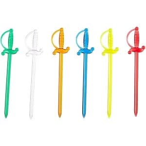Colourful Sword Picks (Pack Of 50)