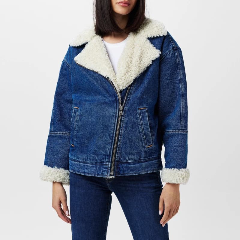 Levis Levis Sherpa Flight Jacket In The Ai - Blue Blue 8