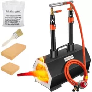 VEVOR Propane Forge Farrier Forge Double Burner Tool Knife Making Blacksmithing