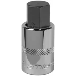 Sealey SBH025 Hex Socket Bit 17mm 1/2"Sq Drive