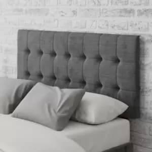 Sinatra Firenze Velour Headboard Charcoal