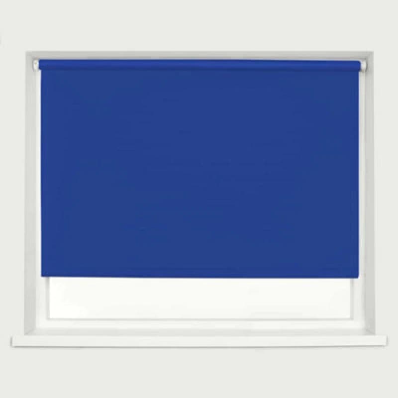Caecus Blinds Blackout Roller Blind Electric Blue 60Cm