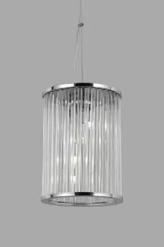 Oklahoma Chrome Lanterns Pendant Ceiling Light